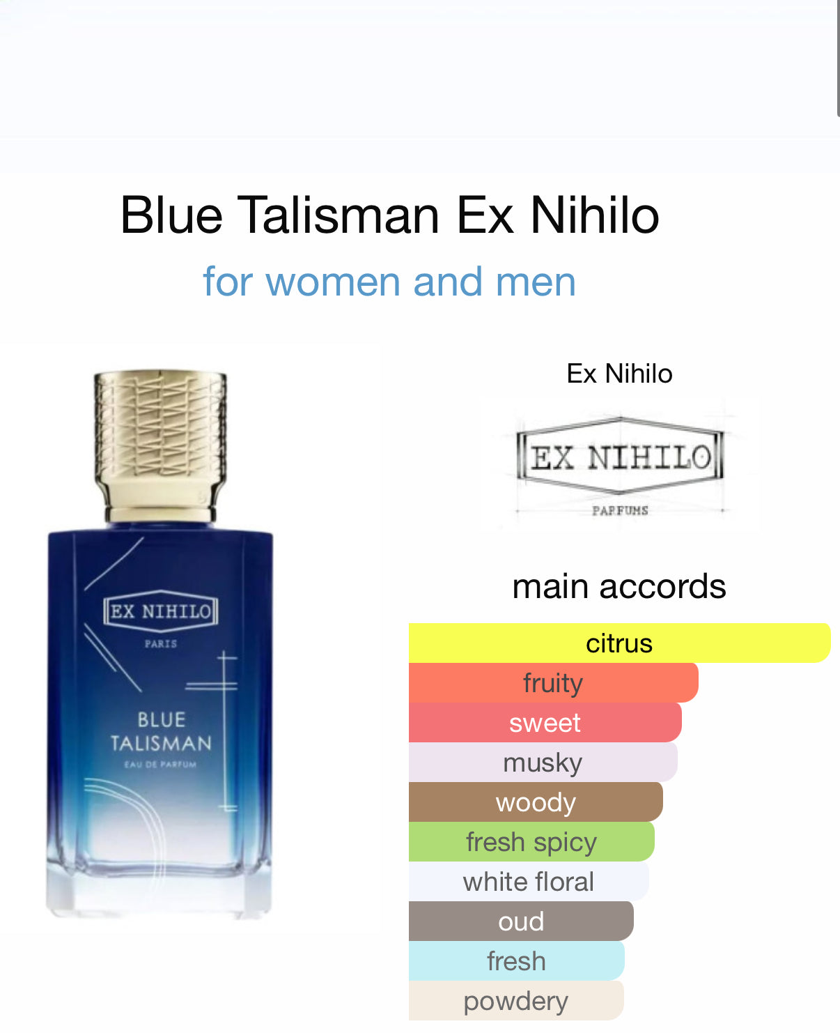 ZODIAC by Paris Corner 100ml