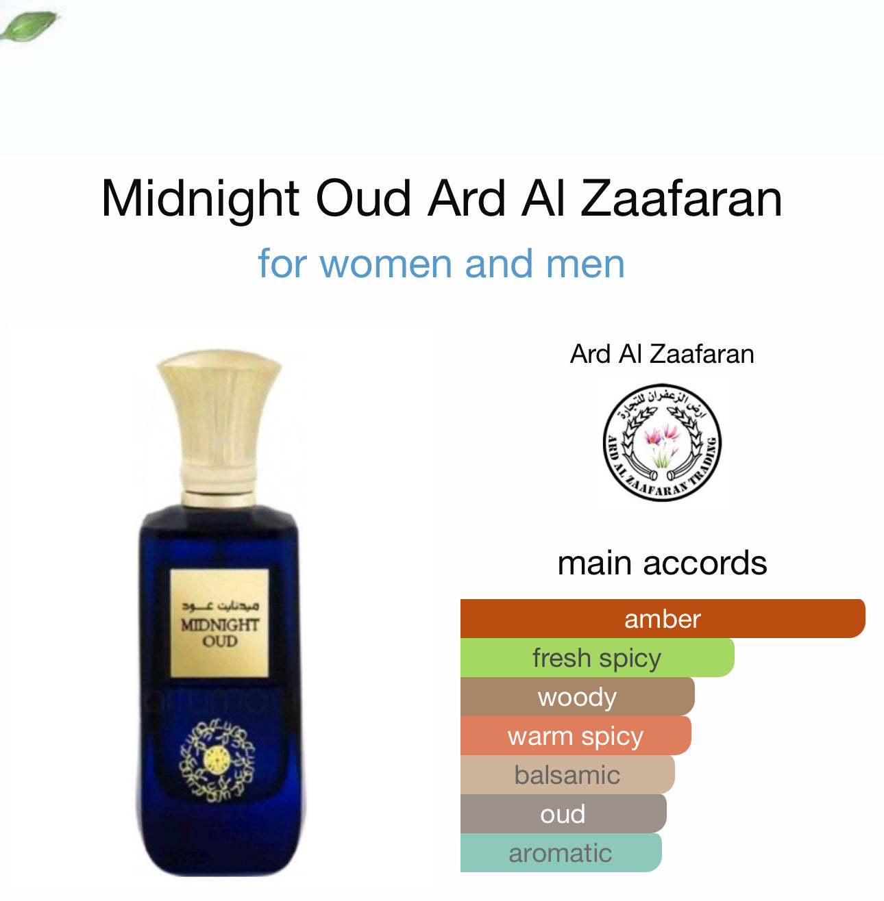 Midnight OUD Ard Alzaafran