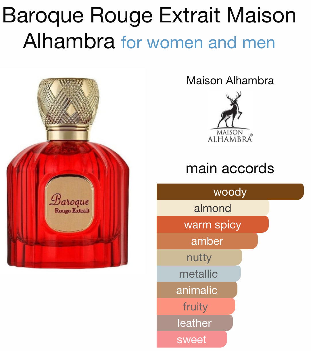 Baroque Rouge Extrait 100ml EDP by Maison Alhambra