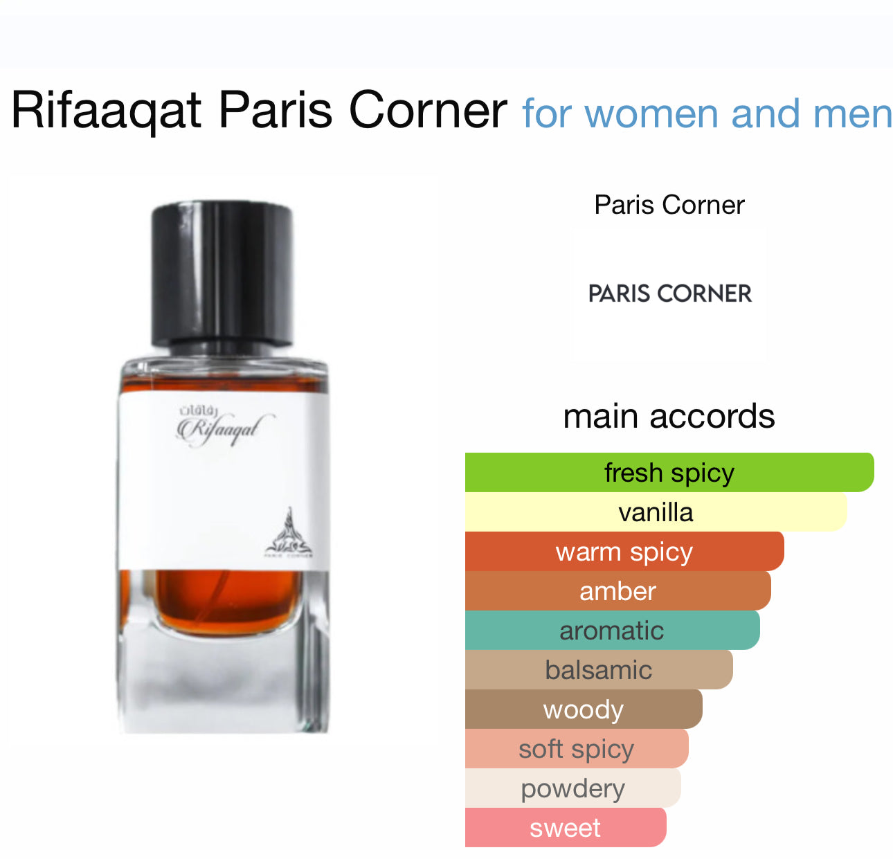 Rifaaqat by Paris Corner 85ml